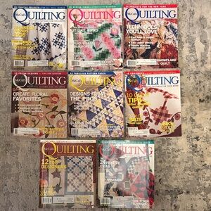 8! McCalls Quilting Magazine Publication Year 2004-2005